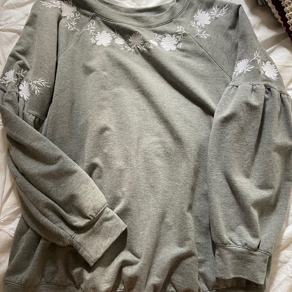 Isabel Maternity Balloon Sleeve Sweatshirt